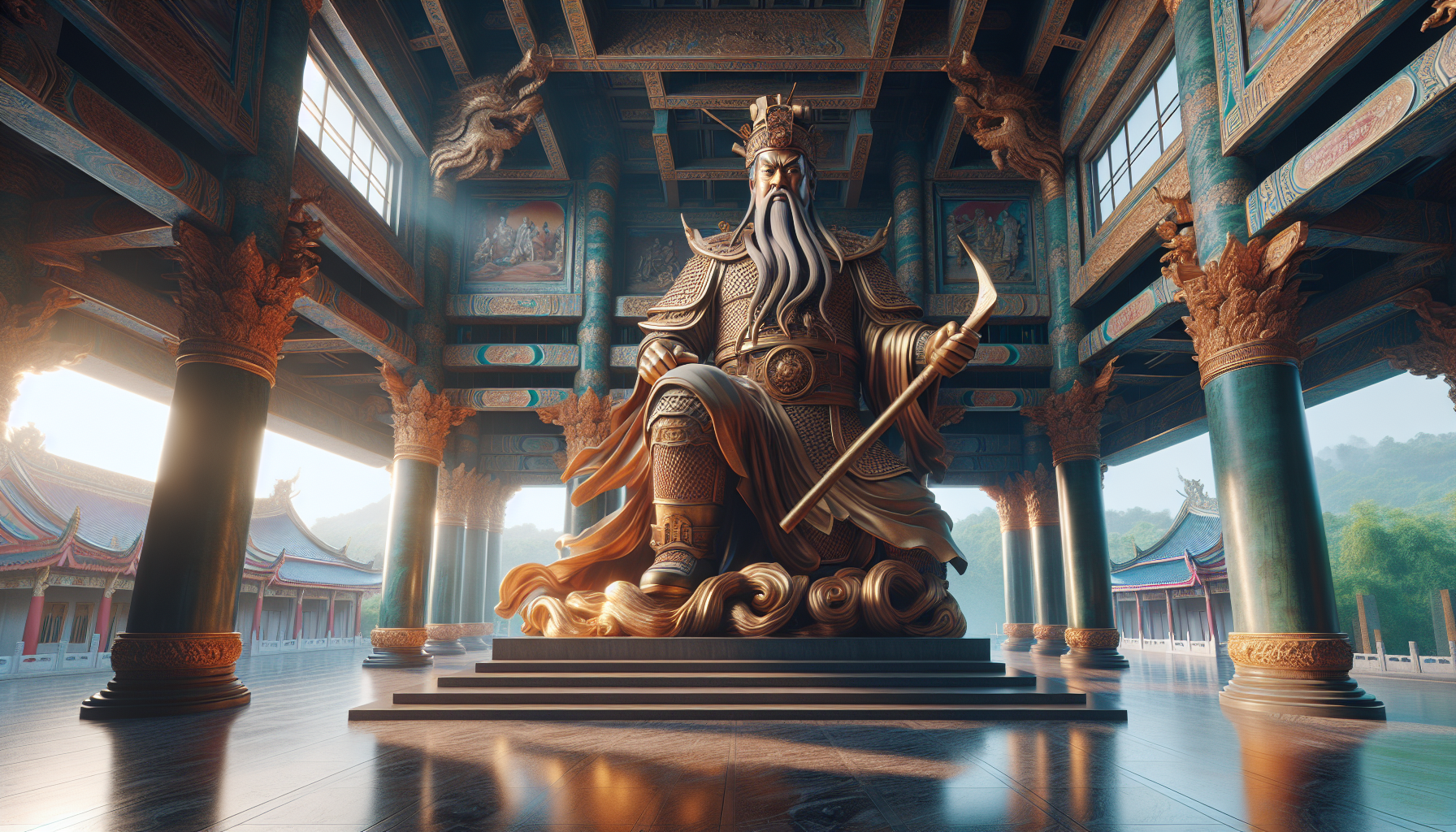 นักธุรกิจจีนถวายเทพเจ้ากวนอูยักษ์ให้หลวงพ่อแป๊ะ แห่ส่องเลขเด็ด